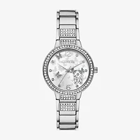 Geneva Womens Crystal Accent Silver Tone Bracelet Watch Fmdjm295