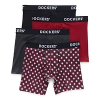 Dockers Mens 4 Pack Boxer Briefs Dostbb4a54