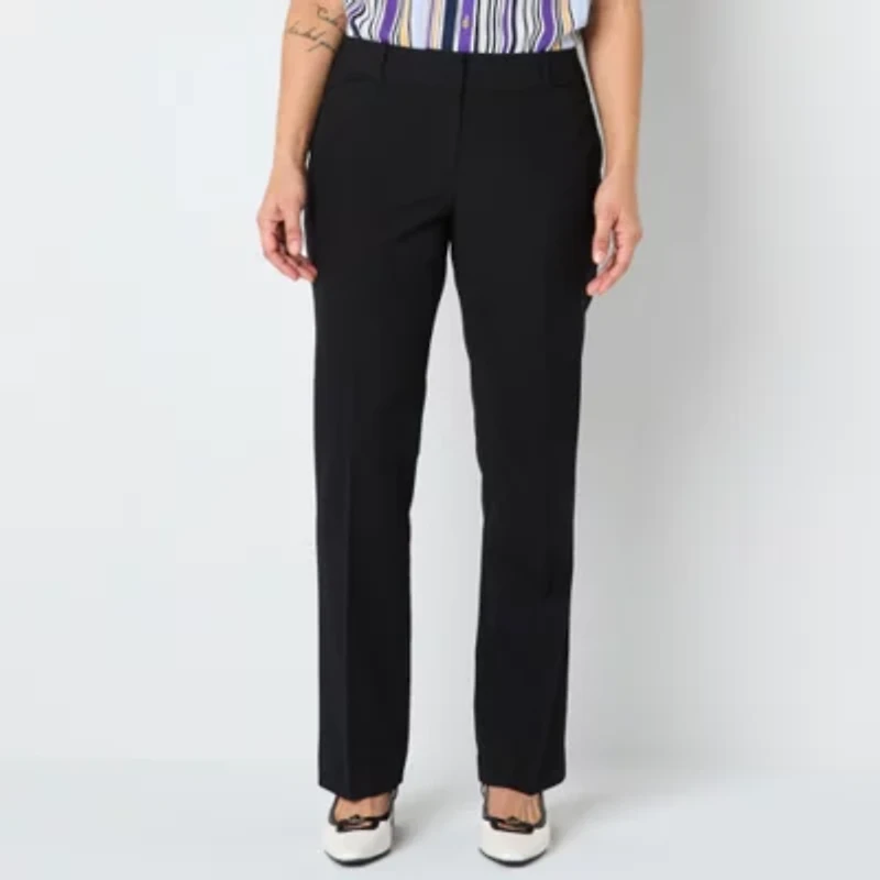Liz Claiborne Audra Tailored Womens Straight Mid Rise Trouser