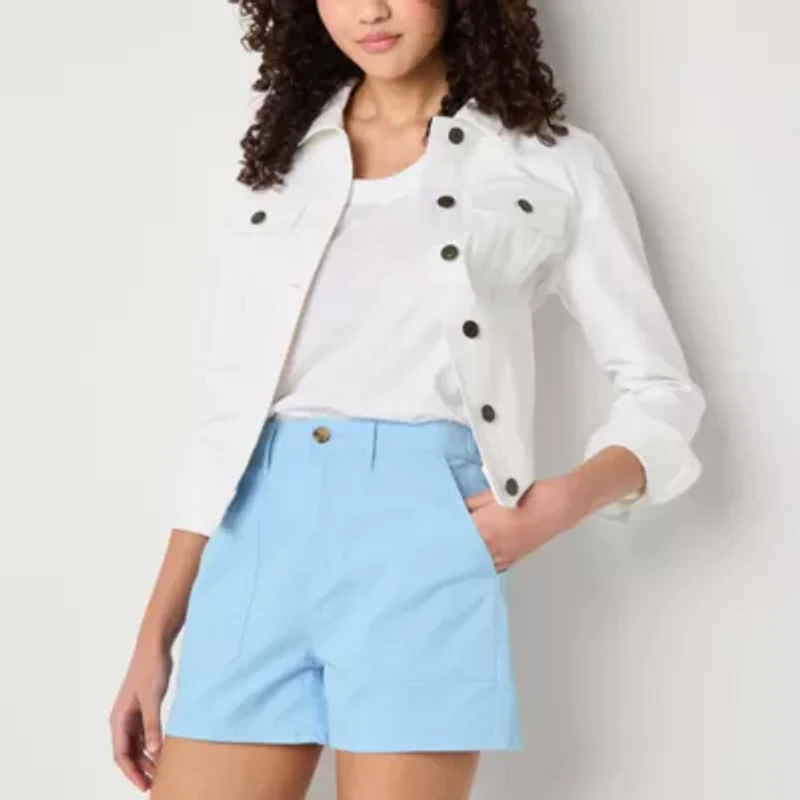 a.n.a Womens Highest Rise 3.5" Utility Chino Short