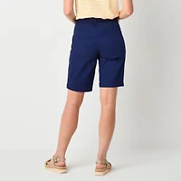 St. John's Bay Womens 11" Mid Rise Bermuda Short