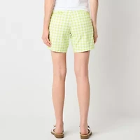 St. John's Bay Womens 7" Mid Rise Chino Short