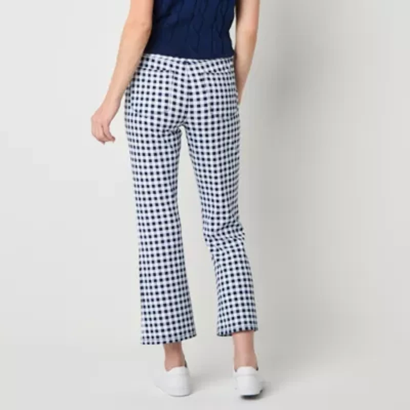 St. John's Bay Womens Straight High Rise Cropped Pant