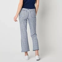 St. John's Bay Womens Straight High Rise Cropped Pant