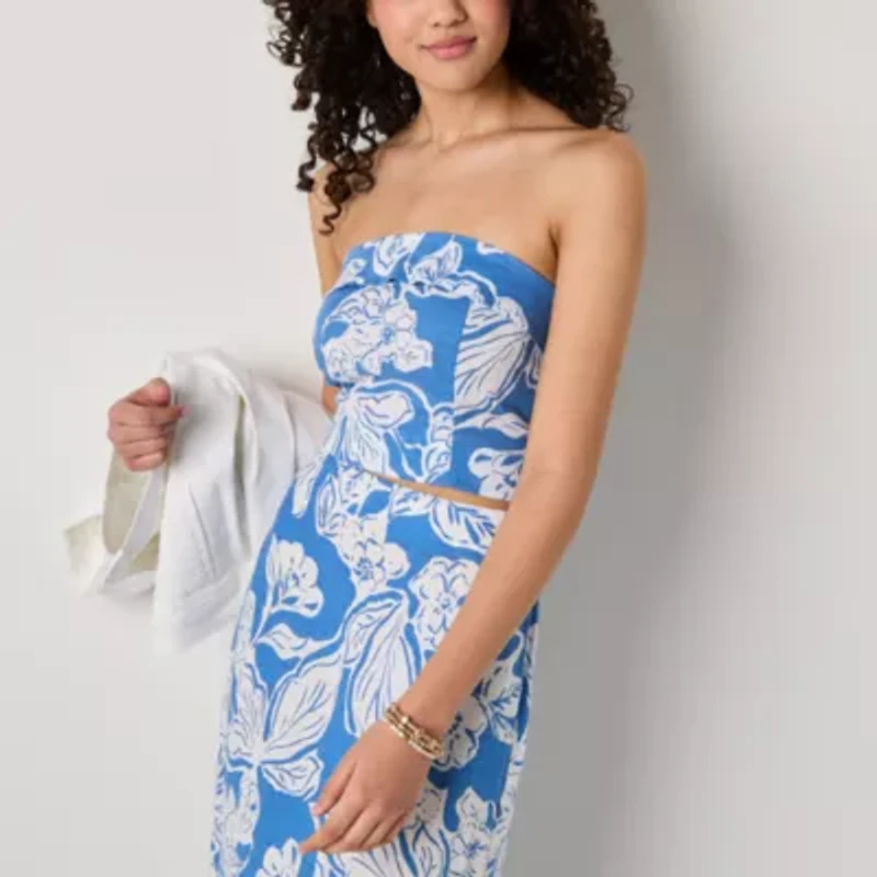 a.n.a Womens Linen Blend Tube Top