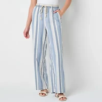 Frye and Co. Womens Wide Leg Flat Front Pant