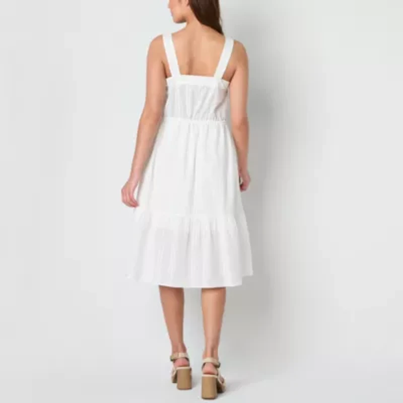 Frye and Co. Womens Sleeveless Midi Sundress