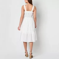 Frye and Co. Womens Sleeveless Midi Sundress