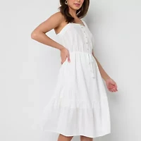 Frye and Co. Womens Sleeveless Midi Sundress