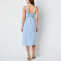 Frye and Co. Womens Sleeveless Midi Sundress