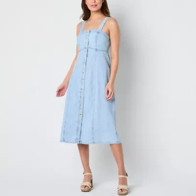 Frye and Co. Womens Sleeveless Midi Sundress