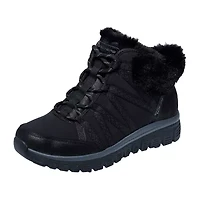 Skechers Womens Graceful Flat Heel Lace Up Boots