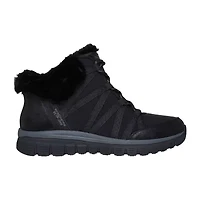 Skechers Womens Graceful Flat Heel Lace Up Boots