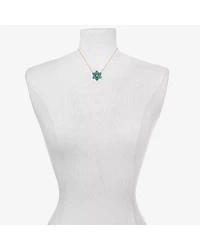 Bijoux Bar Delicates Womens Glass Fleur De Lis 16 Inch Pendant Necklace