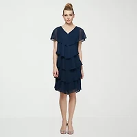 S. L. Fashions Womens Sleeveless Shift Dress