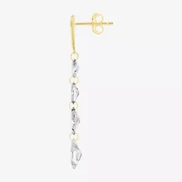 (F / Si2) Womens 1 5/8 CT. T.W. Lab Grown White Diamond 10K Gold Drop Earrings
