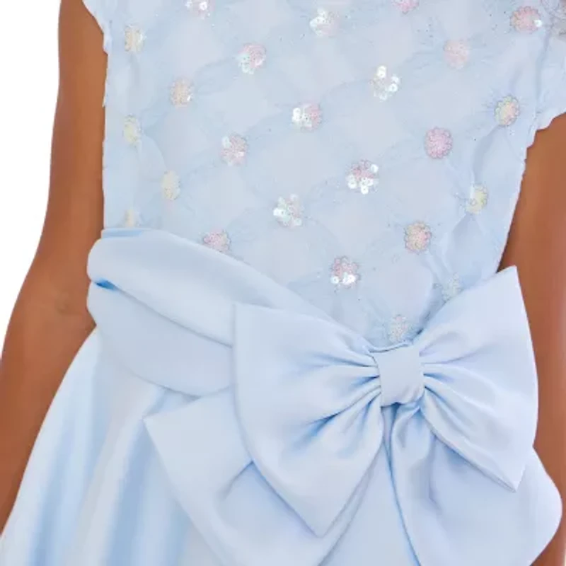 Bonnie Jean Big Kid Girls Short Sleeve Cap Fit + Flare Dress