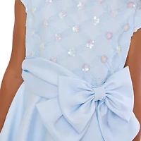 Bonnie Jean Big Kid Girls Short Sleeve Cap Fit + Flare Dress