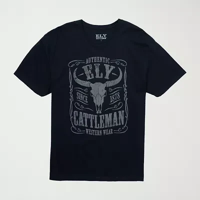 Ely Cattleman Mens Crew Neck Short Sleeve T-Shirt