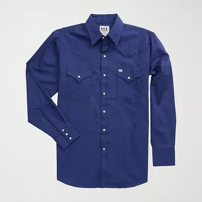 Ely Cattleman Mens Long Sleeve Western Shirt