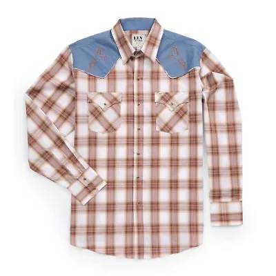 Ely Cattleman Tall Mens Long Sleeve Western Shirt