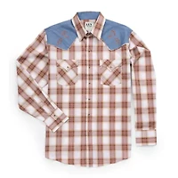 Ely Cattleman Tall Mens Long Sleeve Western Shirt
