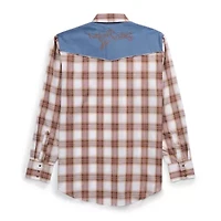 Ely Cattleman Tall Mens Long Sleeve Western Shirt