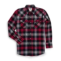 Ely Cattleman Mens Long Sleeve Classic Fit Tall Flannel Shirt