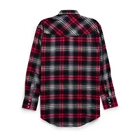 Ely Cattleman Mens Long Sleeve Classic Fit Tall Flannel Shirt