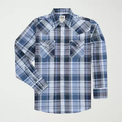 Ely Cattleman Mens Long Sleeve Western Shirt
