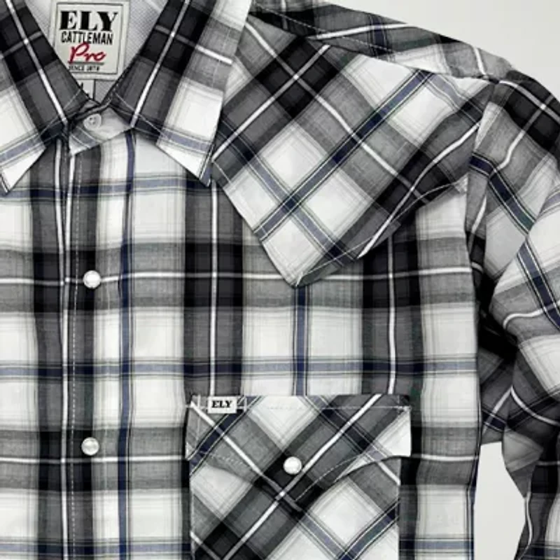 Ely Cattleman Mens Long Sleeve Western Shirt