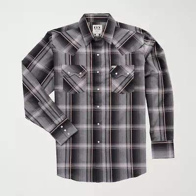 Ely Cattleman Mens Long Sleeve Western Shirt