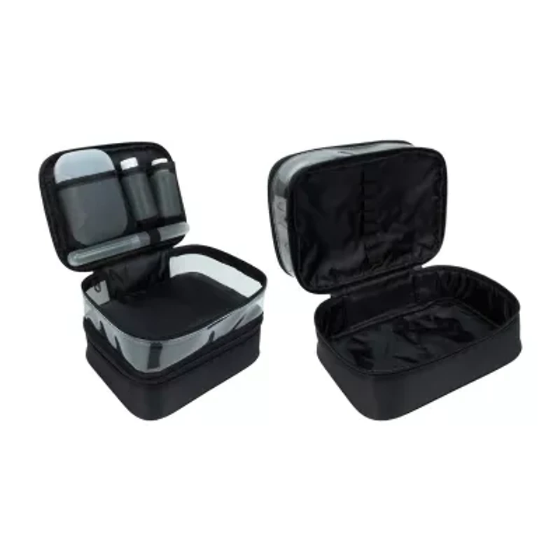 VERONA Clear Train Case Makeup Bag