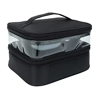 VERONA Clear Train Case Makeup Bag