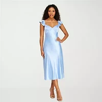 B. Darlin Womens Juniors Sleeveless Slip Dress