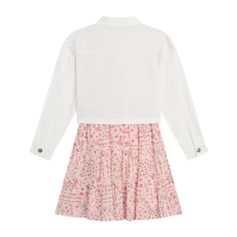 by&by girl Big Kid Girls Cap 2-pc. Dress Set