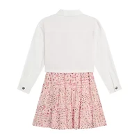 by&by girl Big Kid Girls Cap 2-pc. Dress Set