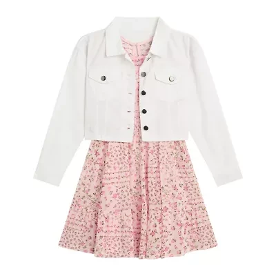 by&by girl Big Kid Girls Cap 2-pc. Dress Set