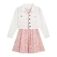 by&by girl Big Kid Girls Cap 2-pc. Dress Set