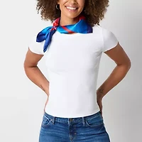 Mixit Colorful Kaleidoscope Satin-Like Square Scarf