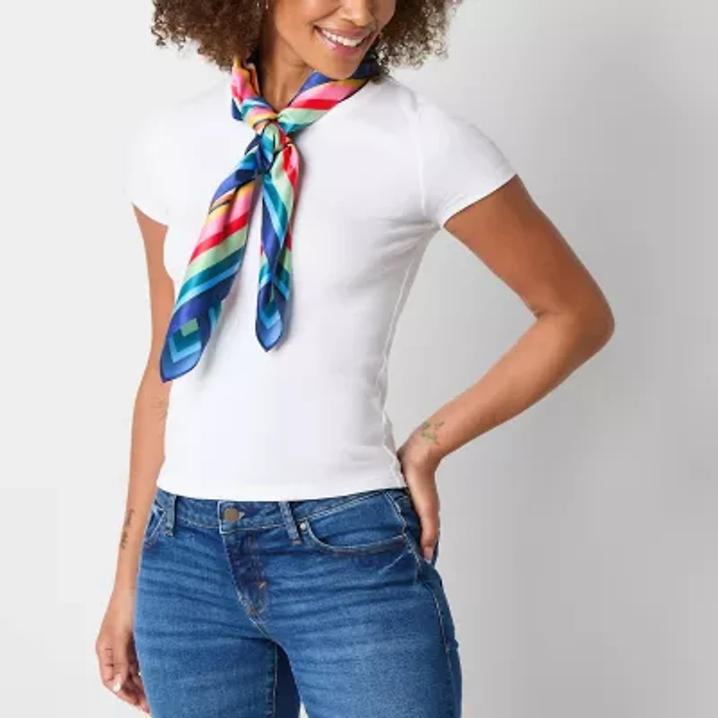 Mixit Abstract Circle Satin-Like Square Scarf