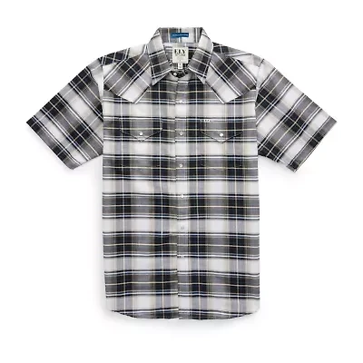 Ely Cattleman Mens Short Sleeve Western Shirt