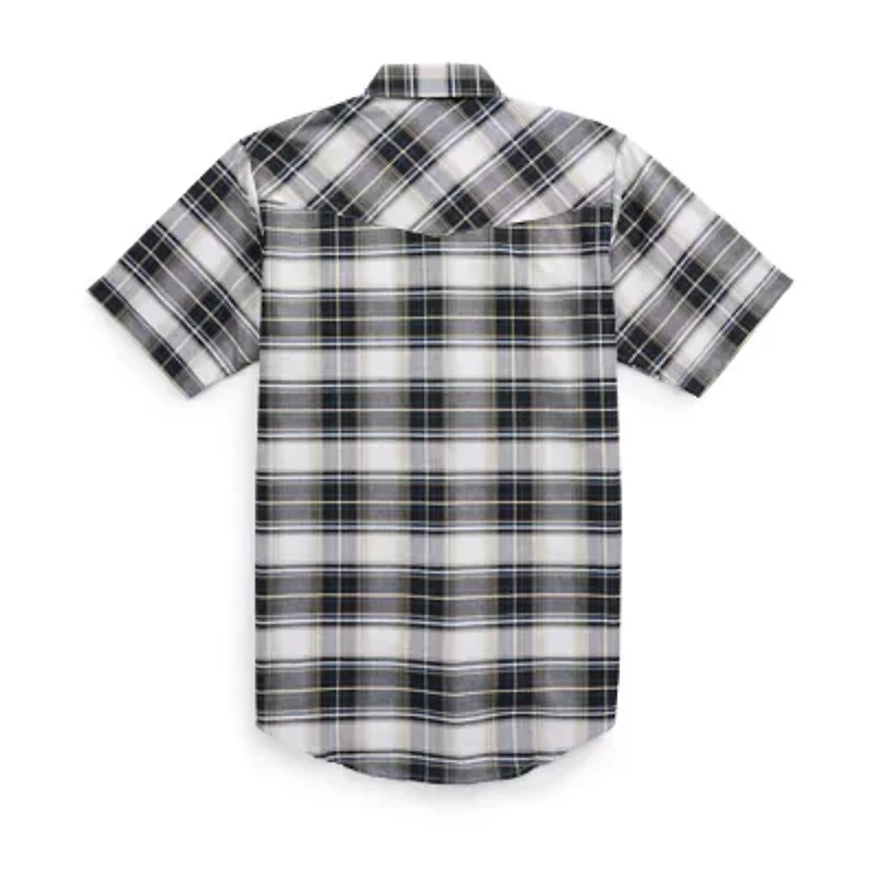 Ely Cattleman Mens Short Sleeve Western Shirt