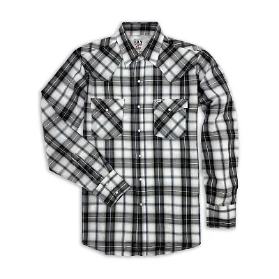 Ely Cattleman Mens Long Sleeve Western Shirt