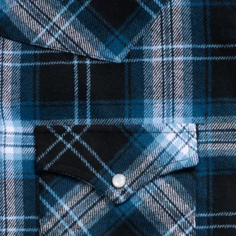 Ely Cattleman Mens Long Sleeve Classic Fit Flannel Shirt