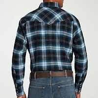 Ely Cattleman Mens Long Sleeve Classic Fit Flannel Shirt