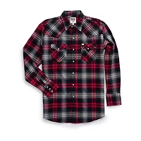 Ely Cattleman Mens Long Sleeve Classic Fit Flannel Shirt