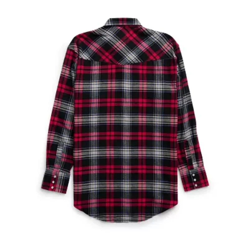 Ely Cattleman Mens Long Sleeve Classic Fit Flannel Shirt