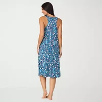 Cuddl Duds Womens Sleeveless V Neck Nightgown