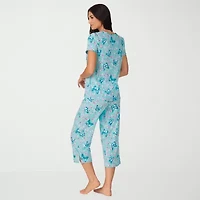 Cuddl Duds Womens Short Sleeve 2-pc. Pajama Sets